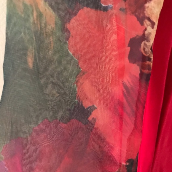 Dawn Joy 80’s Style Vintage 2pc Red Top & Skirt - Picture 8 of 9